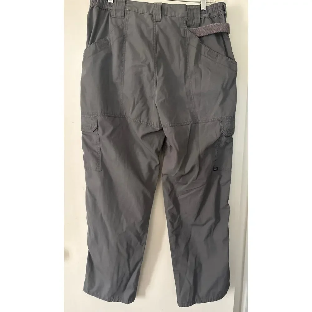 5.11 Tactical Men’s Gray Ripstop Taclite Pro Pants 36x32 Cargo Pocket 74273